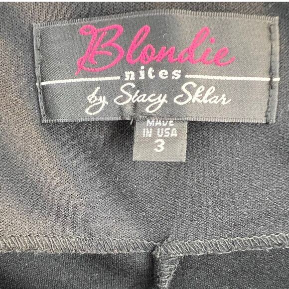 BLONDIE NITES by Stacy Sklar Formal Evening Dress Sweetheart Neck Black Size 3 - Picture 6 of 7